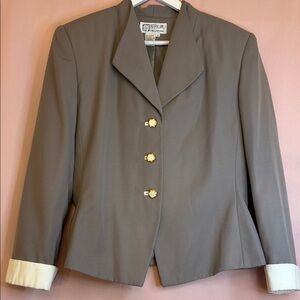 Stylish Beige Blazer with Gold Buttons